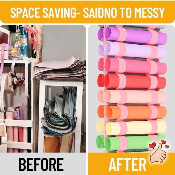 Finesun - 24 compartment hanging vinyl roll storage and organizer - Picture 4 of 9
